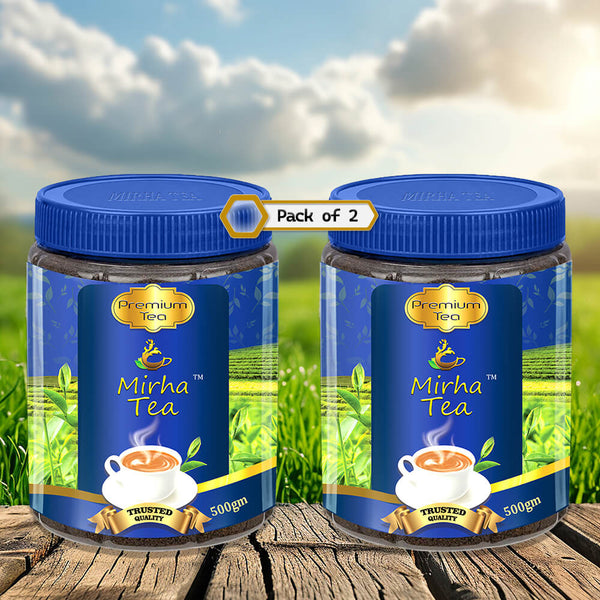 Premium Tea Jar 500gm (Pack of 2)